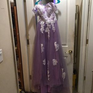 Lilac prom dress